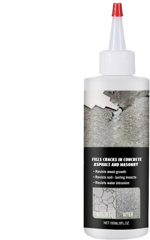 Asfalt Scheurvuller - Weg Reparatie Kit - Oprit Onderhoud - Duurzaam & Waterdicht - 150 ml Inhoud - Zwart