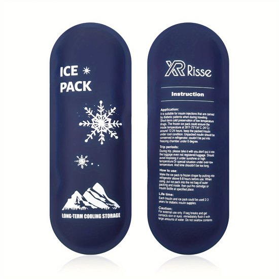 @ Lu's today - Coldpack voor insuline - koelelement - koelelement voor insuline - gel koelelementen - 2 stuks per stuk 90 gram van @ Lu's Today