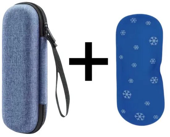 @ Lu's Today - Draagbare Insuline Koeltas met Herbruikbare Cold-Pack – Compact & Veilig voor Dagelijks Gebruik en Reizen Diabetes Organizer - Jeans Blauw van Merkloos