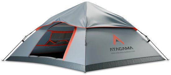 Atacama-kampeertent – Ultralichte pop-up tent – Compact en duurzaam – Perfect voor trektochten, bikepacking, survival- en outdooravonturen – Pop-up tent voor 3 personen van Merkloos