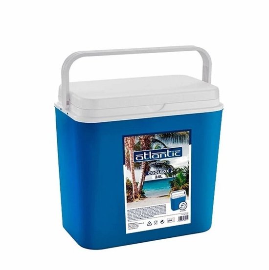 Atlantic Koelbox 24 liter - voor strand, camping of picknick - blauw van Merkloos
