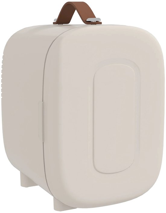Atlasyx mini koelkast - Mini koelbox - Make up koelkast - Skincare koelkast - Koelt & verwarmt - 20,3 × 26,3 × 28 cm - Crèmewit