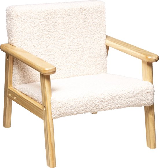 Atmosphera Kids Basile Kinderzetel Teddy - Wit van Atmosphera