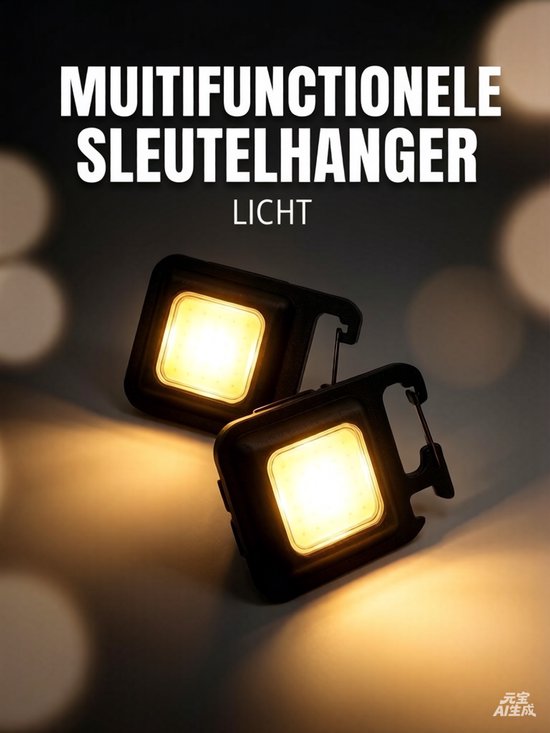 ATXANC Multifunctionele Mini Glare Cob Sleutelhanger Licht - 2stuk - Usb Opladen Emergency Lampen Sterke Magnetische Reparatie Werk Outdoor Camping Licht