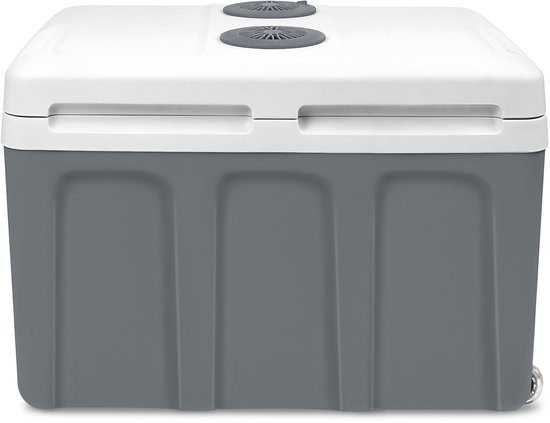 Aufun 48L Draagbare Koelbox met Wielen – 12V/230V Compressorkoelkast met ECO-modus, geschikt voor Auto, Camper, Vrachtwagen, Boot, Outdoor en Thuisgebruik (Grijs) van Aufun