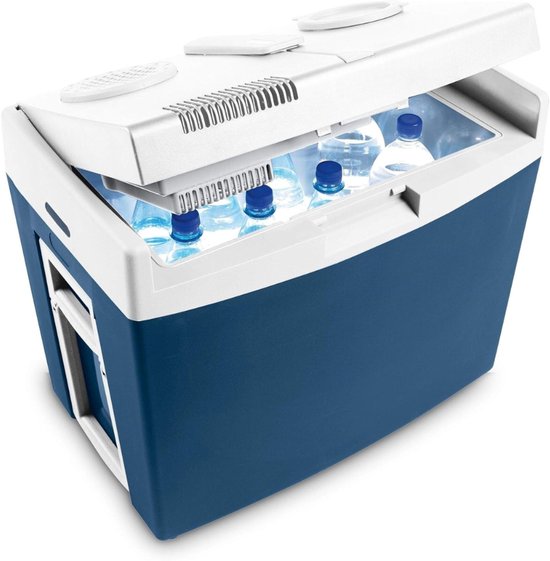 Aurixi® Elektrische koelbox 12 en 230 volt - Elektrische koelbox - Koelbox - Blauw - 55cm x 48cm x 46cm