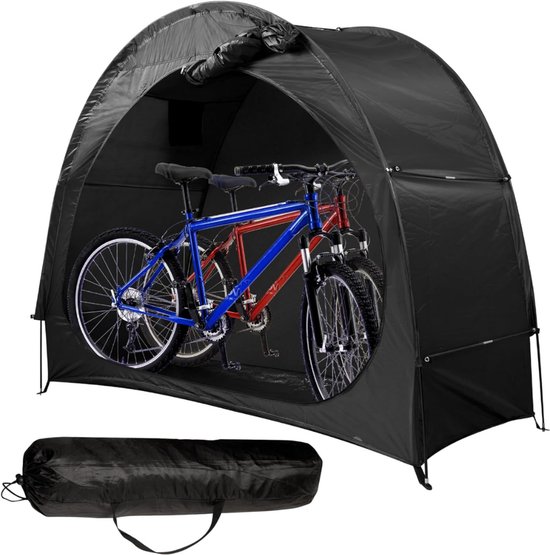 Aurixi® Fietstent - Schuurtent - Opbergtent - Zwart - ‎5cm x 20cm x 20 cm van Merkloos