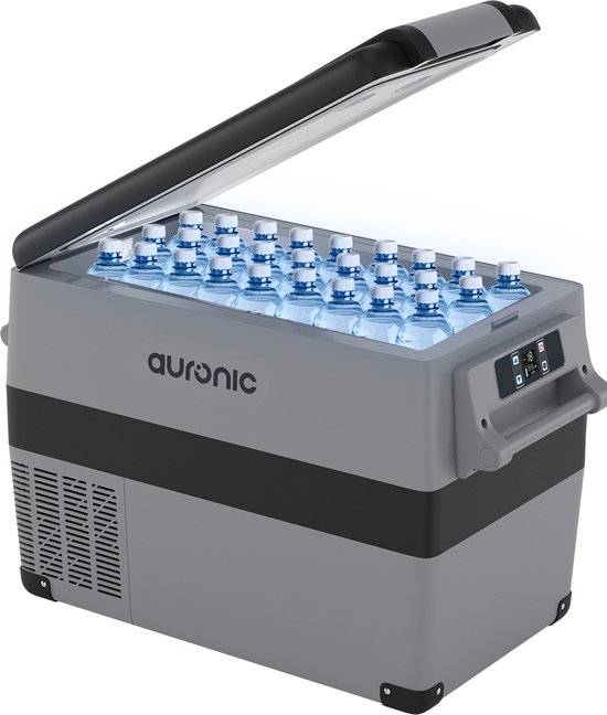 Auronic Compressor Koelbox Elektrisch 12V en 230 volt - Auto - Coolbox - 40.5L - Frigobox - Grijs van Auronic