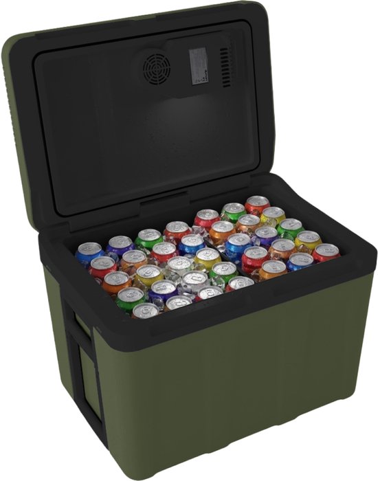 Auronic Koelbox Elektrisch 12V en 230 volt - Auto - Camping Koelkast - Koelen en Verwarmen - 40L - Frigobox - Groen van Merkloos