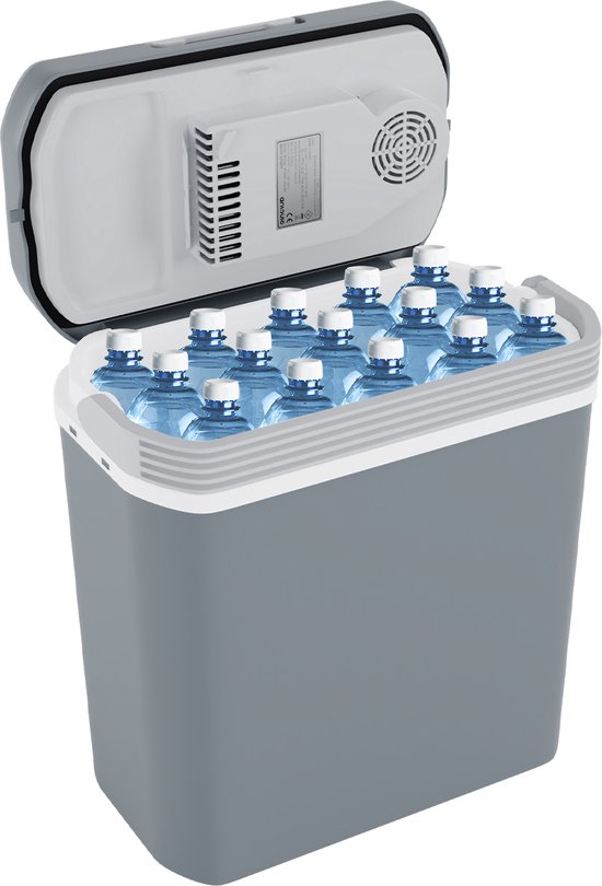 Auronic Koelbox Elektrisch 12V en 230 volt - Coolbox - Auto - 20L - Frigobox - Grijs van Auronic
