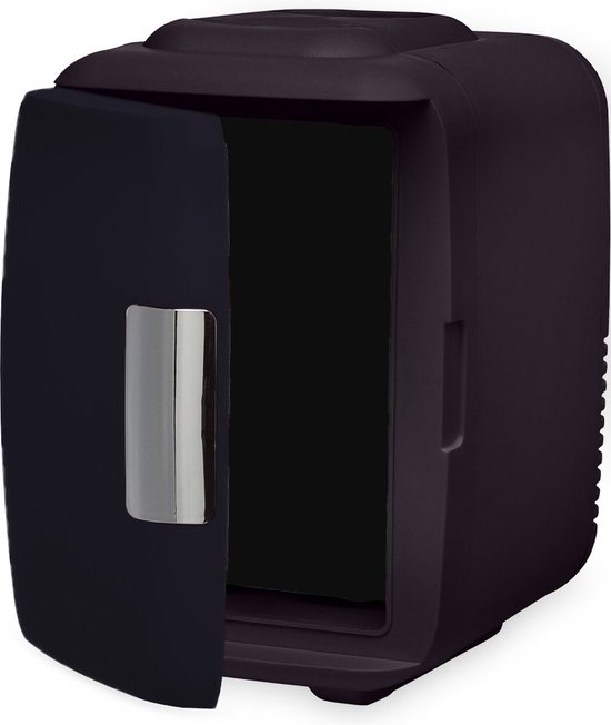 Auronic Mini Koelkast – Skincare Fridge – Make-up & Beauty – Koelen en Verwarmen – 100/240V & 12V Auto Stekker – Draagbaar – 4 Liter – Zwart van Auronic