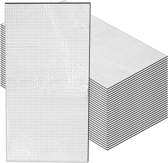 Auto Geluid Verdovende Mat 30 Stuks, 40 cm x 25 cm x 5 mm Butyl Geluidsisolatie Zelfklevend voor Effectieve Geluid- en Warmte-isolatie in Voertuigen