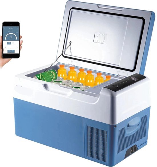 Auto Koelbox - Compressor Koelbox - Compressor Koelkast - Koelbox - met Vriezerfunctie - -20°C tot +20°C - 12V/24V & 230V AC - 55L - Voor Camping - Auto - Boot - Buitenactiviteiten