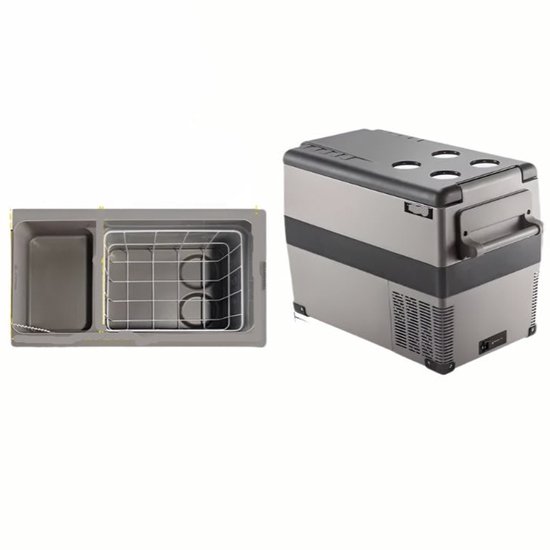 Auto Koelbox - Compressor Koelkast - Koelbox - Compressor Koelbox - Camping Koelkast - met Vriezerfunctie - 45L - 12V/24V & 230V AC - 45dB - -20°C tot +20°C - Voor Camping - Auto - Boot & Buitenactiviteiten van Merkloos