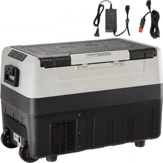 Auto Koelbox - Koelbox - Frigobox - Koelelementen - 45L - 12/24V - Verrijdbaar - Voor Camper, Boot & Outdoor Gebruik