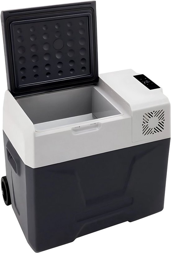 Auto Koelbox met Compressor - 50L Draagbare Koelkast met LCD Display - 12/220V Campingkoeler van Bolt Edge