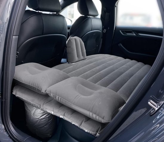 Auto Luchtbed - Achterbank Bed - Comfortabel Reizen - Inclusief Pomp - 85 x 135 cm - Zwart