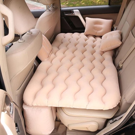 Auto luchtbed - Kampeer matras - Reizen en slapen - Verdikt en comfortabel - Universeel - Beige