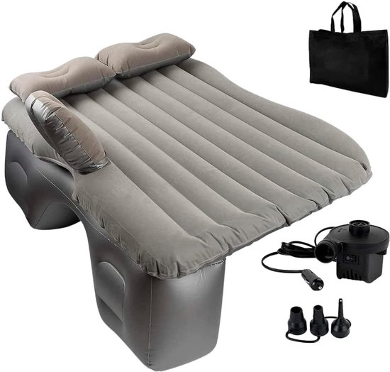Auto luchtbed - multifunctioneel - achterbank - 2 persoons - opblaasbaar bed - luchtmatras - reizen - vakantie - kamperen - bed - matras - Zwart