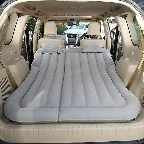 Auto Luchtmatras - Opblaasbaar Bed - Comfortabel Slapen - Waterdicht Duurzaam - Normaal - Grijs