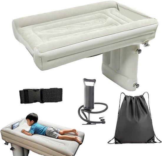 Auto Luchtmatras - Opblaasbaar Slaapbed - Reizen met Kinderen - Verdikt Duurzaam Materiaal - 80x50x42cm - Veelkleurig