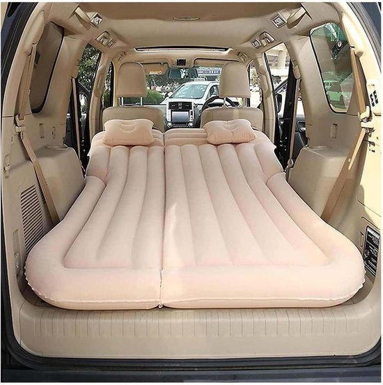Auto Luchtmatras - Reisbed Auto - Comfortabel Slapen - Dubbelzijdig Opvouwbaar - 175 x 130 cm - Grijs