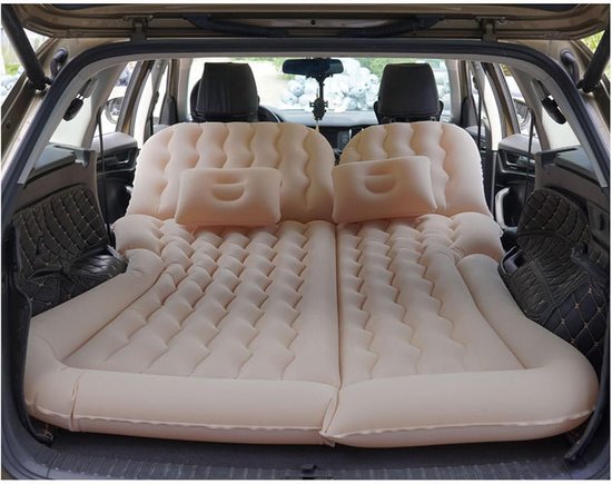 Auto Matras - Reisbed - Comfortabel Slapen - Zelfopblaasbaar - 15 cm dik - Beige