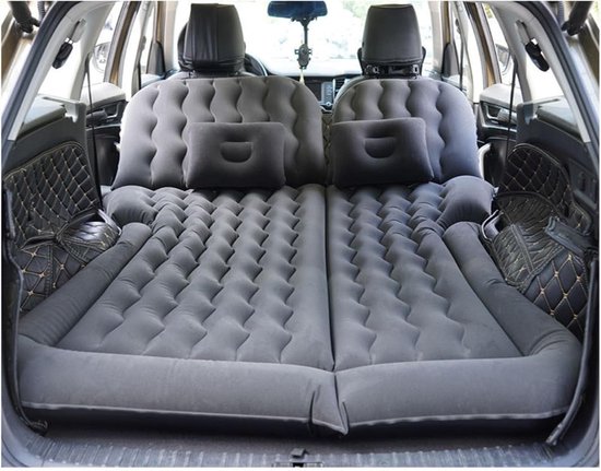 Auto Matras - Reisbed - Comfortabel Slapen - Zelfopblaasbaar - 15 cm dik - Zwart