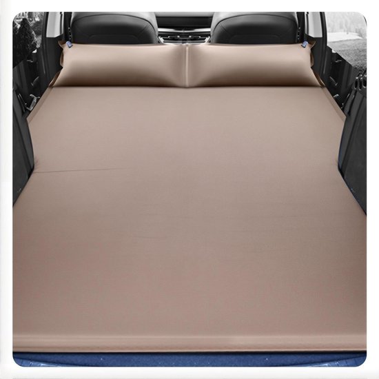 Auto Matras - Reisbed Luchtbed - Comfortabel Slapen - Zelfopblaasbaar Ontwerp - 15 cm Dik - Bruin