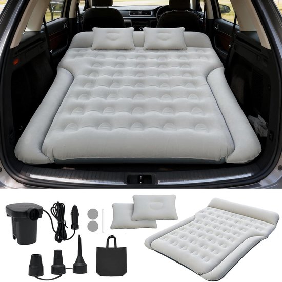 Auto Matras - Voertuigmatras Slaapmat - Reizen en Camping - Opvouwbaar Eenvoudig Opbergen - XL - Grijs