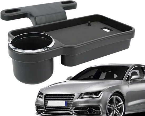 Auto Tafel - Reis Bureau - Eten en Werken - Opvouwbaar Ontwerp - 26.5 cm - Zwart