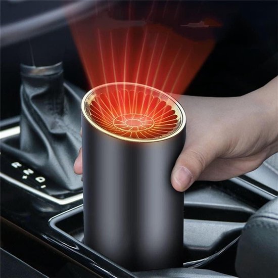 Auto Verwarming Fan - Camping Kachel - Winter Rit - Snelle Ontdooier - 16 x 10 x 8 cm - Zwart