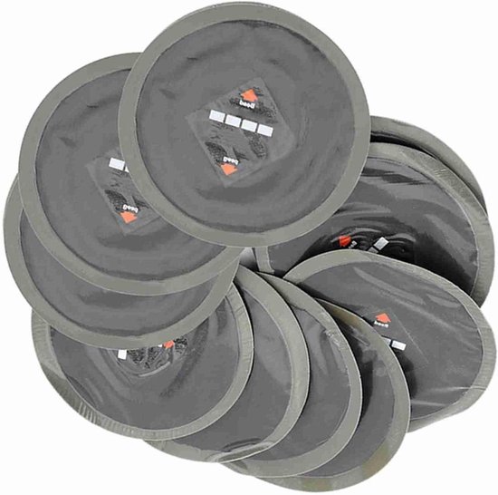 Autoband Reparatie Pleisters - Koude Patches Rubber - Lekke Banden Repareren - Hoogwaardig Natuurrubber - 90 mm Diameter - Zwart
