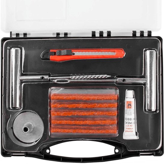 Autobanden Reparatie Set - Lappen Kit - Noodreparatie Banden - 36 Delig Universeel - 150 cm - Universeel