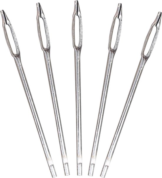 Autobanden reparatieset - Bandengereedschap - Platte banden herstellen - Set van 5 reserve pluggen - 10.8 cm lengte - Zilver