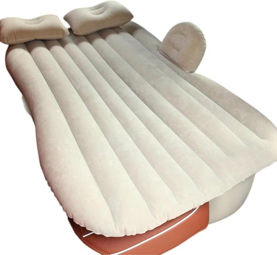Autobed - Luchtmatras - Kamperen - Duurzaam materiaal - 130 cm - Beige