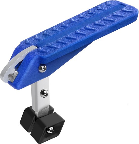 Autodeurtrede, opvouwbaar autodeurpedaal met 5 verstelbare hoeken, universele autodeurstap, gemakkelijke toegang tot het dak, geschikt voor auto's, SUV's, vrachtwagens (blauw) van $