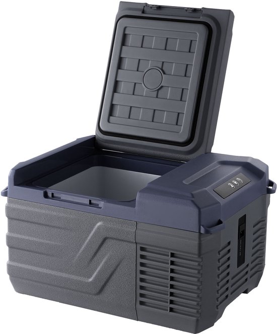 Autokoelkast, Draagbare 12V Vrieskist, 9L Enkelzone Koeler, -4℉ tot 68℉ Instelbaar, 12/24V DC en 100-240V AC Compressor van Merkloos