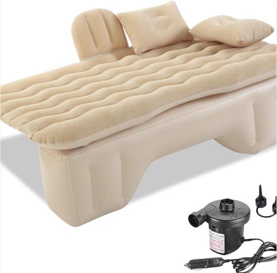 Autoluchtbed - Automatras - Luchtbed - Opblaasbaar - Voor de Achterbank - Opvouwbaar - Reizen van Matecam