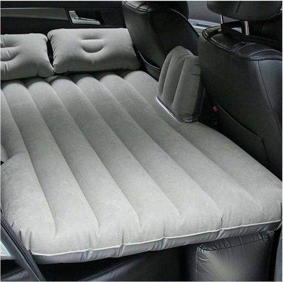 Autoluchtmatras - Reisbed Auto - Comfortabel Slapen - Op Maat Gemaakt - 135 cm Breed - Grijs