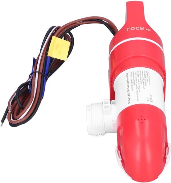 Automatische 360° Sentina Pomp voor Boten, 12V, 1100 GPH, Ideaal voor Laag Bruggen en Boot Track Systemen