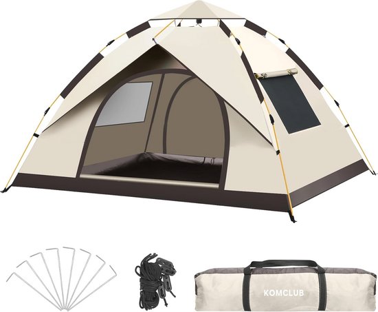 Automatische Campingtent voor 1-2 Personen - Lichte Douchetent met UV-Bescherming voor Strand en Outdoor Activiteiten