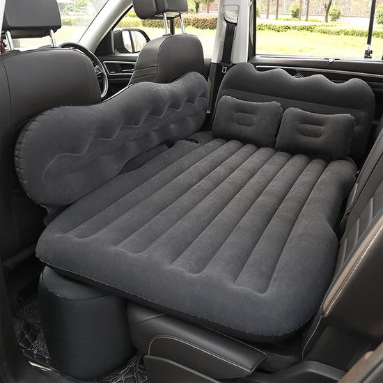 Automatische Slaapmat - Luchtbed Auto - Comfortabel Reizen - Ingebouwde Pomp - 1 kg - Zwart