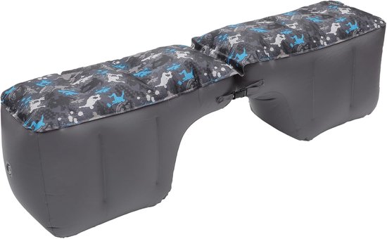 Automatras Slaapmat - Luchtbed Auto - Comfortabel Slapen - Waterbestendig Materiaal - 130 x 40 cm - Grijs