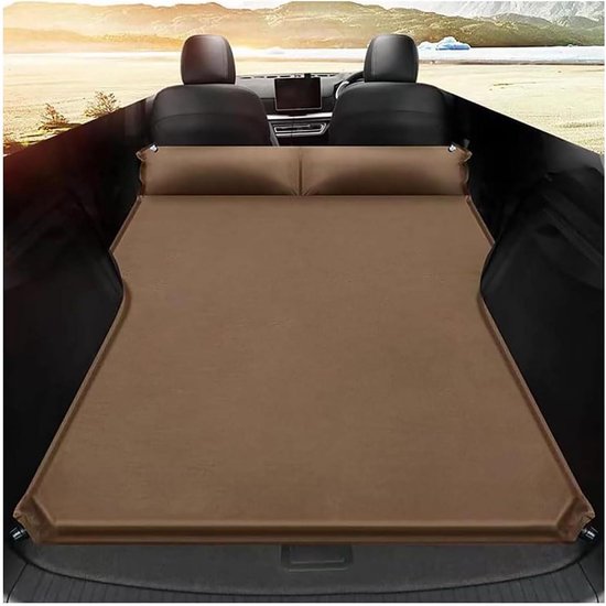 Automatras Zelfopblaasbaar - Slaapmat Auto - Comfortabel Slapen - Zelfopblaasbaar Systeem - 188 x 132 cm - Grijs