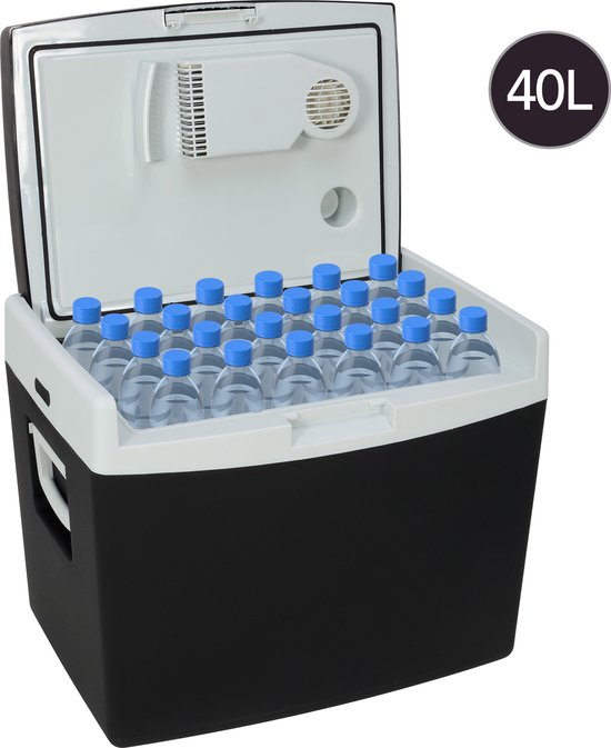 Aviro Elektrische Koelbox - 40L - Coolbox - 12V en 230V - Frigobox - Koelen en Verwarmen - Zwart