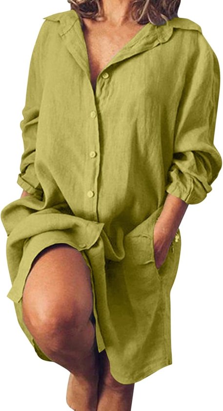 Avondjurk voor dames, elegant, chique, cocktail, ceremonie, casual, grote maat, vloeiend, bedrukt, hoge taille, zomer, strand, zon, casual, A74