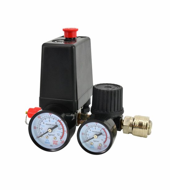 Awtools AW10205 - Drukschakelaar voor Compressor - 230V - 1 Ingang - 1/4" van Merkloos