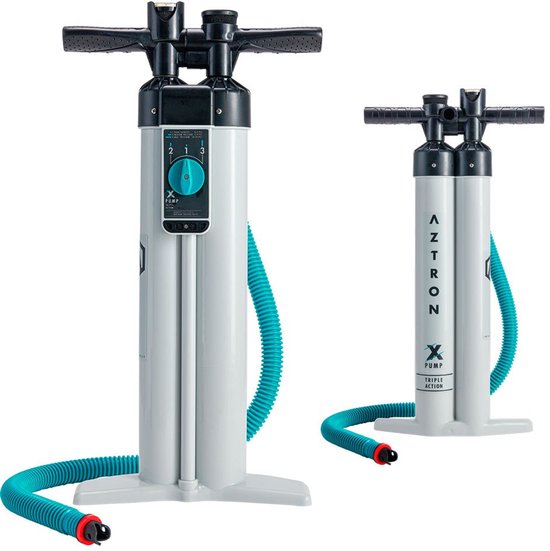 Aztron Triple Action Voetpomp Zilver van Aztron