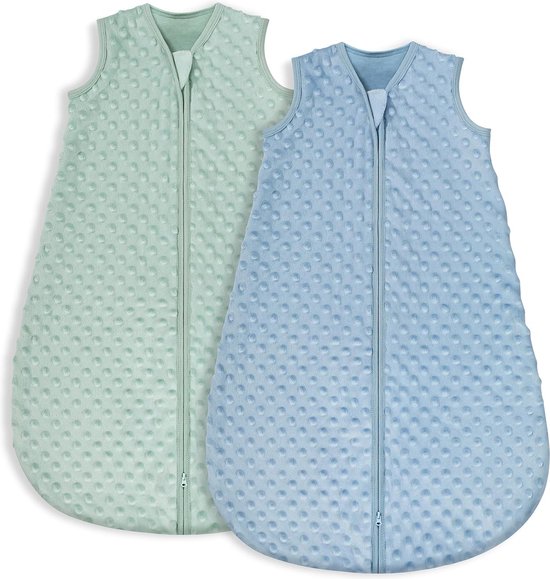 Baby Winter Slaapzak van Katoen 1.5 Tog voor Baby's, 2 Stuks, Geschikt voor 0-24 Maanden van Lictin